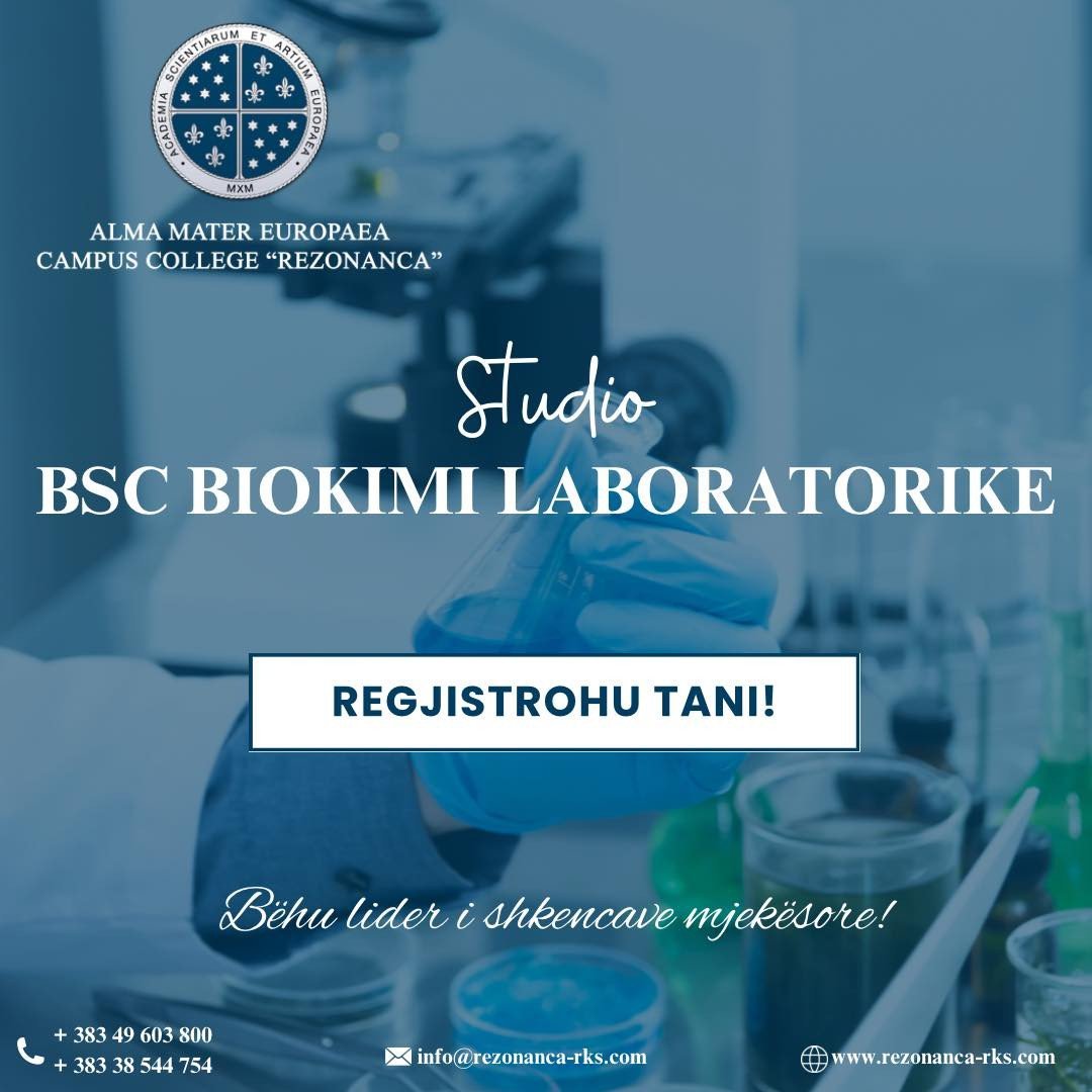 Programi Bachelor i Biokimisë Laboratorike