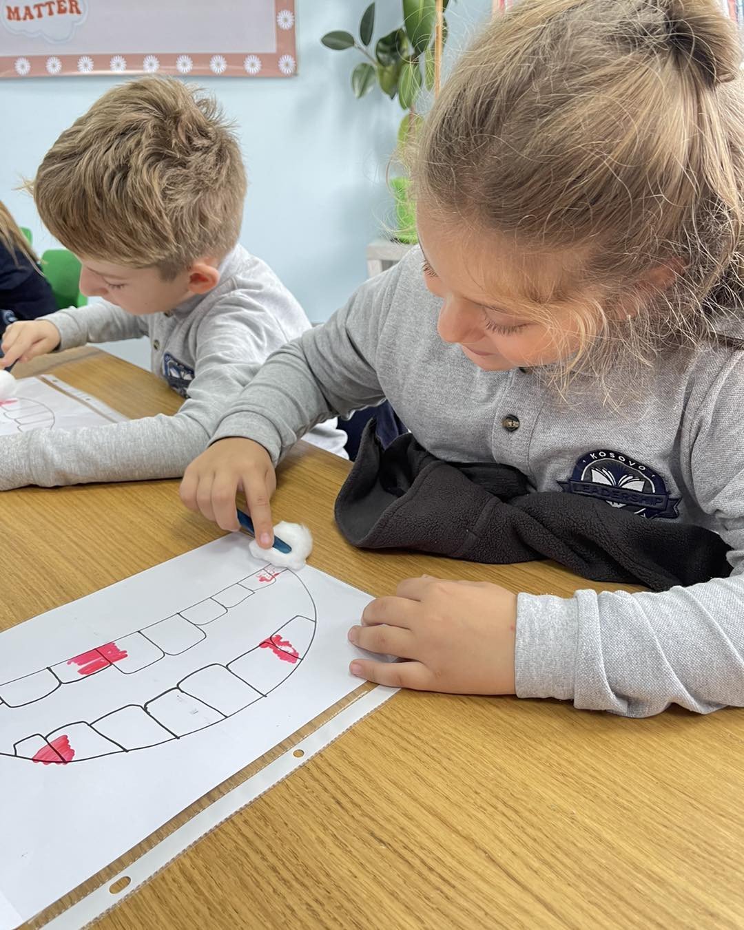 1st graders are discovering how to keep their teeth happy and healthy