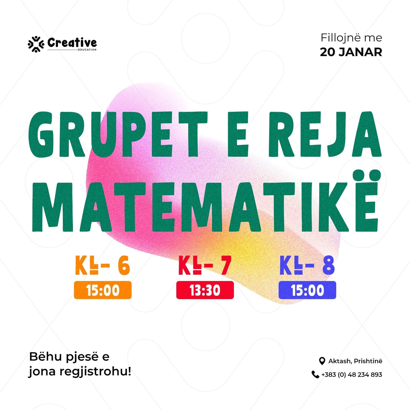 Bashkohuni me grupet e reja të matematikës!
