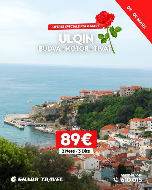 Përjetoni Festën e bukur të 7 & 8 marsit në Ulqin, Budva, Kotor