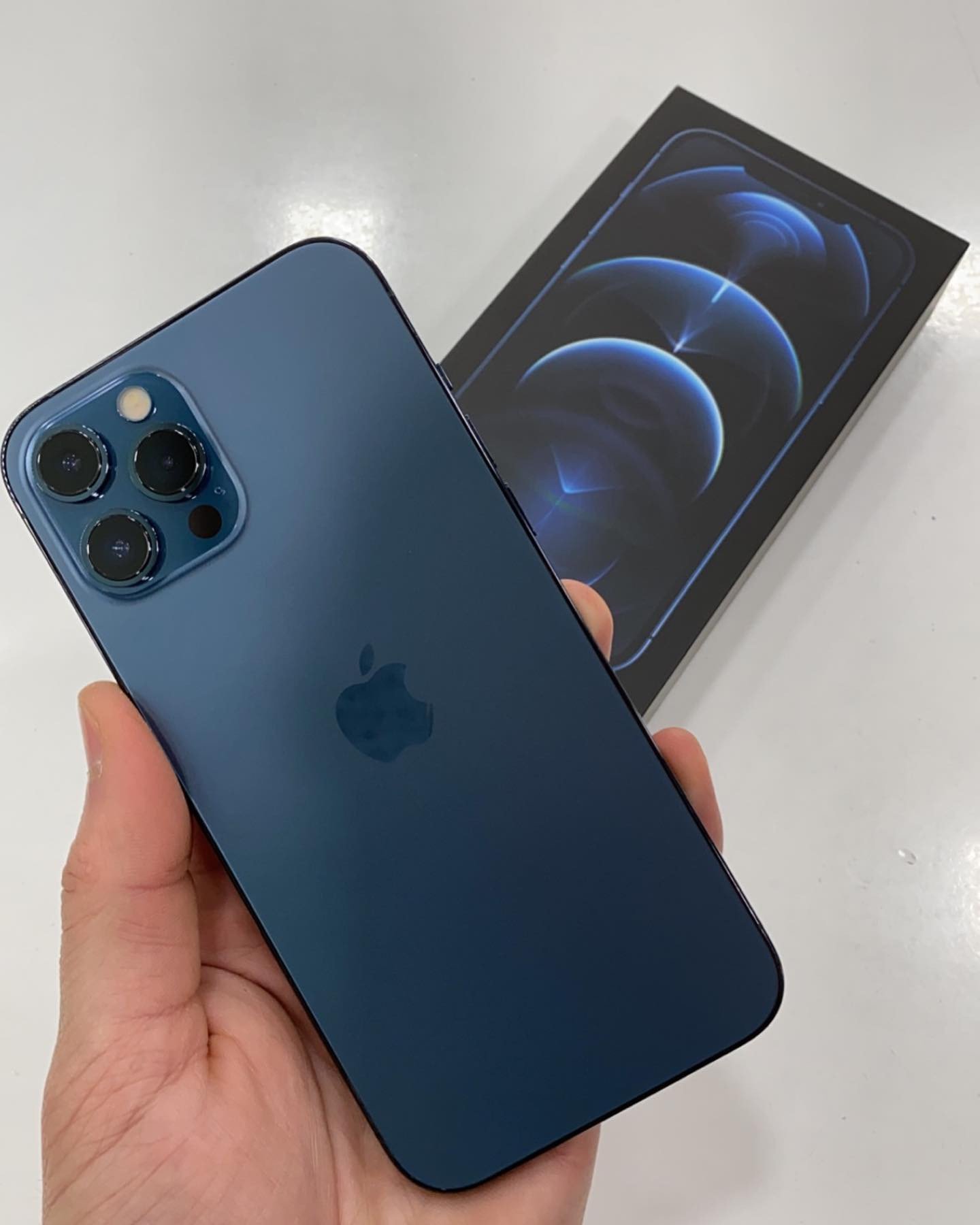 iPhone 12 Pro max , 128GB , CE , DUOS Blue