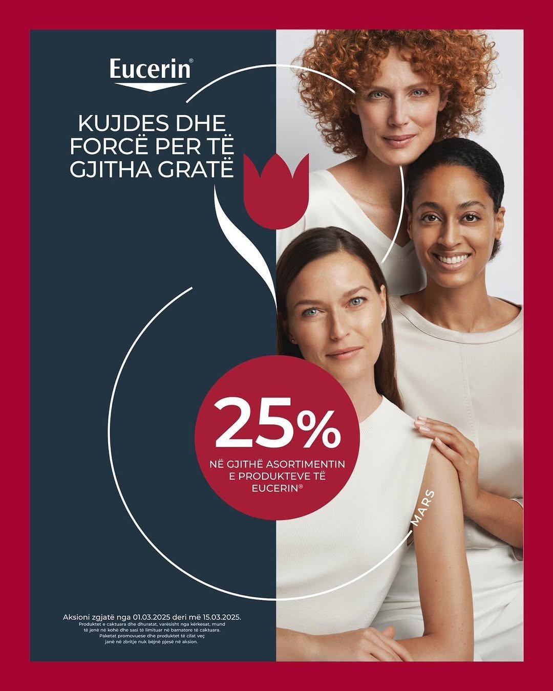 25% zbritje në produkte të Eucerin-it