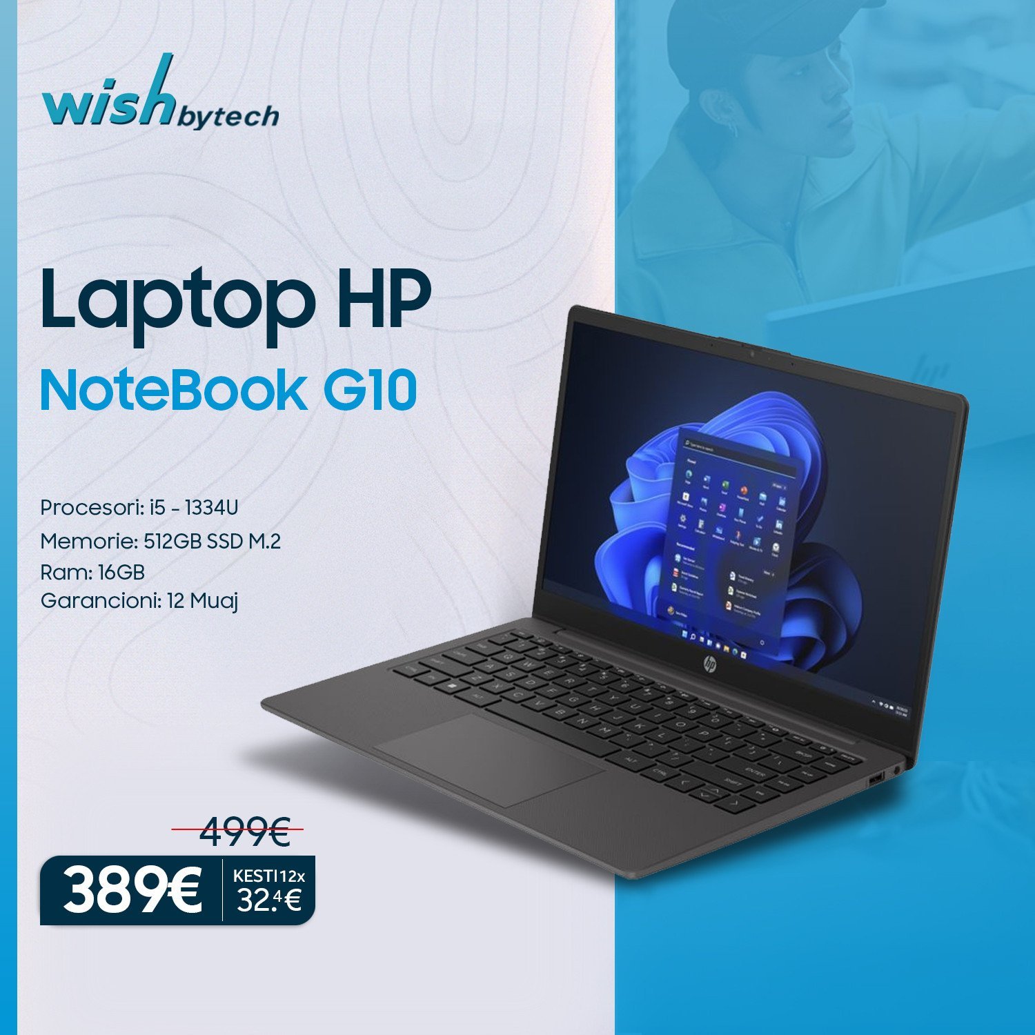 Laptopi HP Notebook G10 tani me super çmim