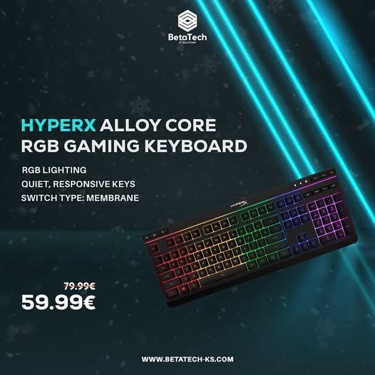 Tastiera gaming HYPERX Alloy Core RGB