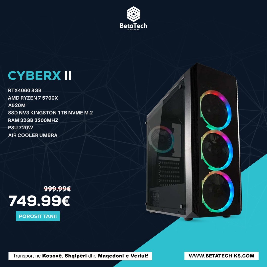 CyberX II – Performancë ekstreme për entuziastët e lojërave