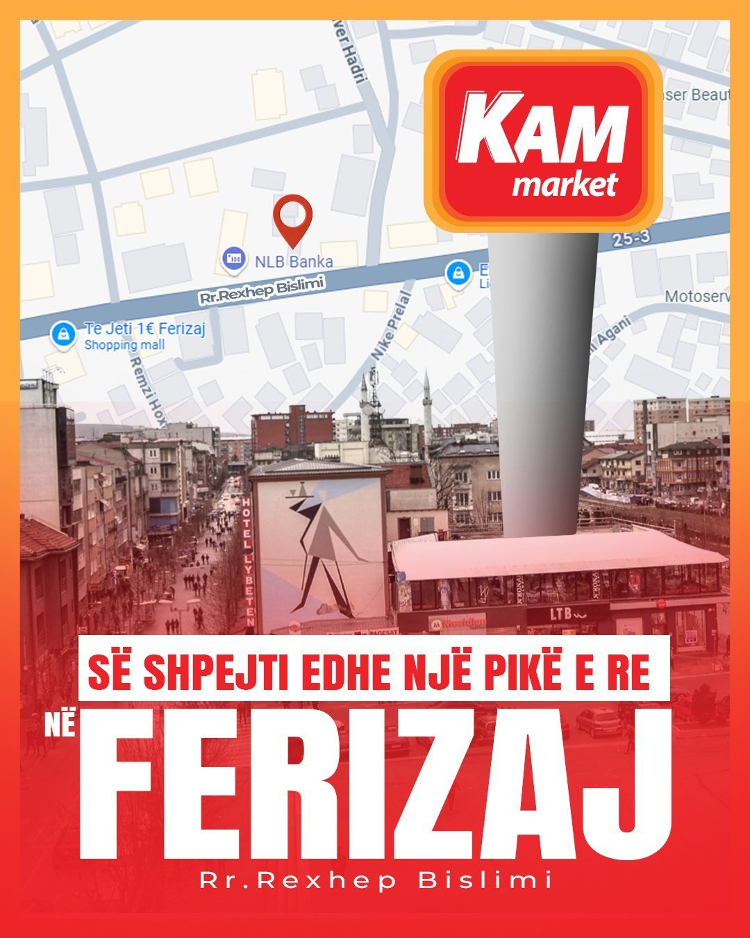 Ne Ferizaj shpejt po hapet edhe pika më e re e Kam Market.