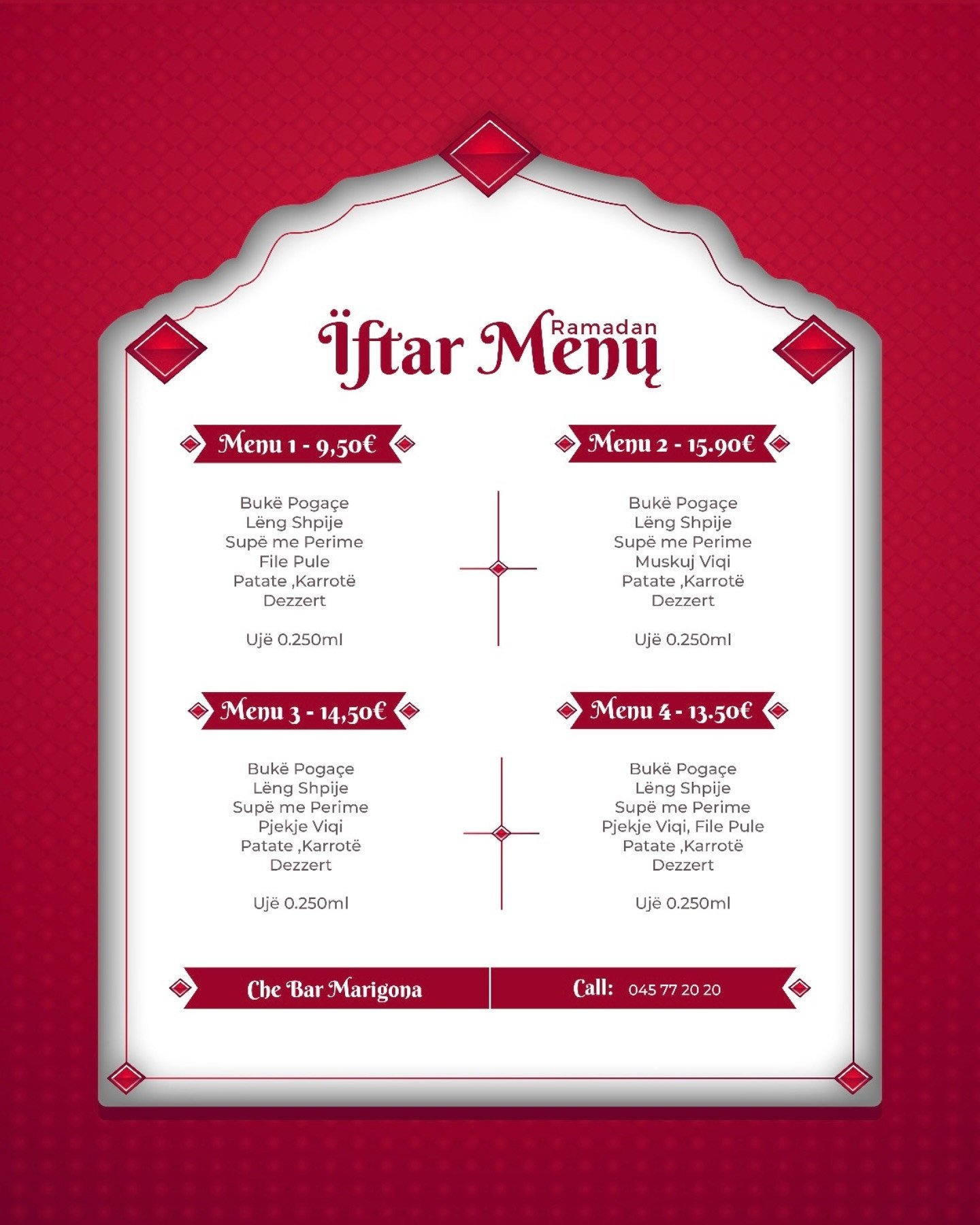 Menu Iftari