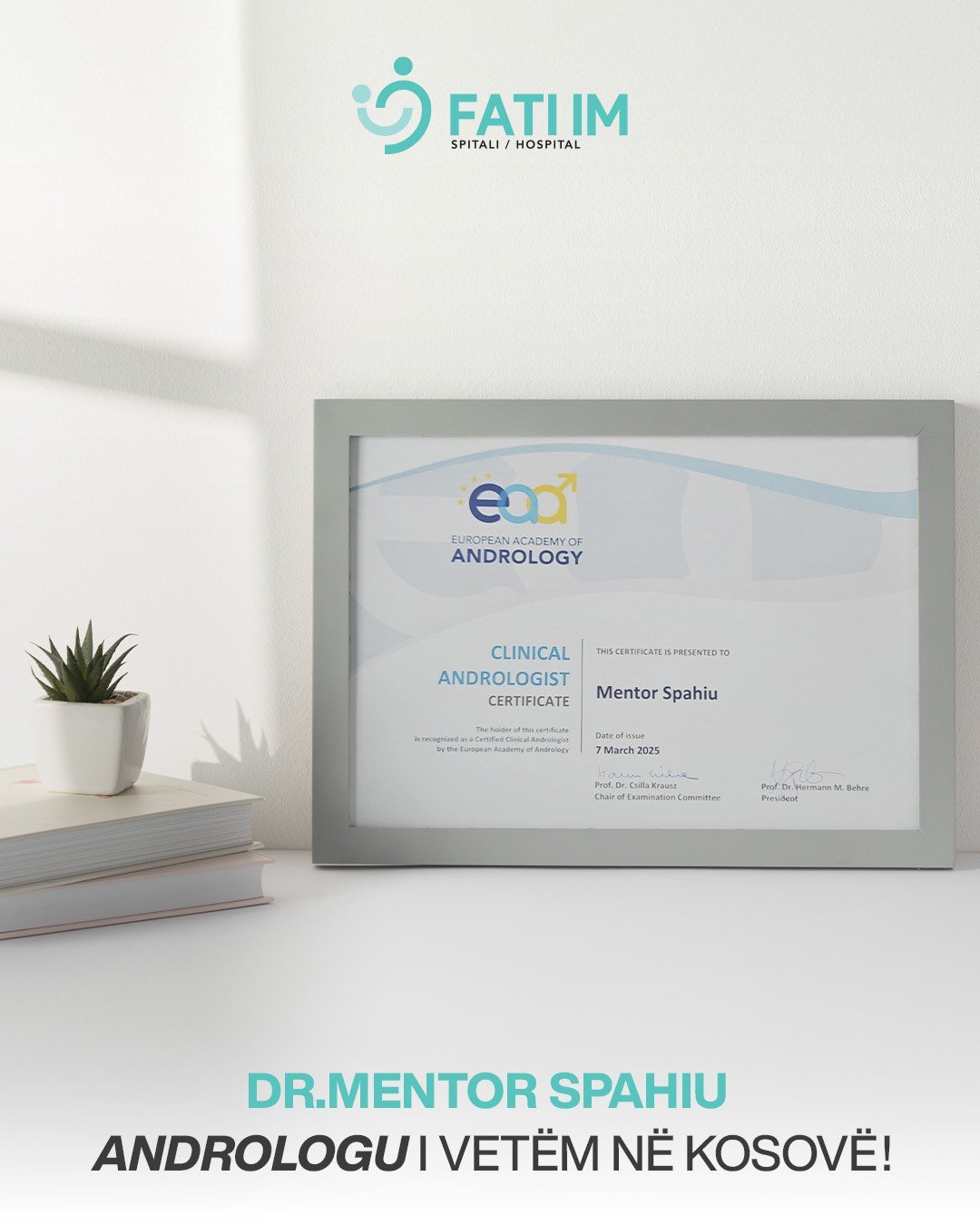 DR.MENTOR SPAHIU ANDROLOGU I VETËM NË KOSOVË
