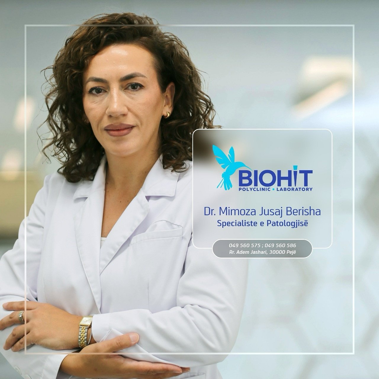 Dr. Mimoza Jusaj Berisha-Specialiste e Patologjisë