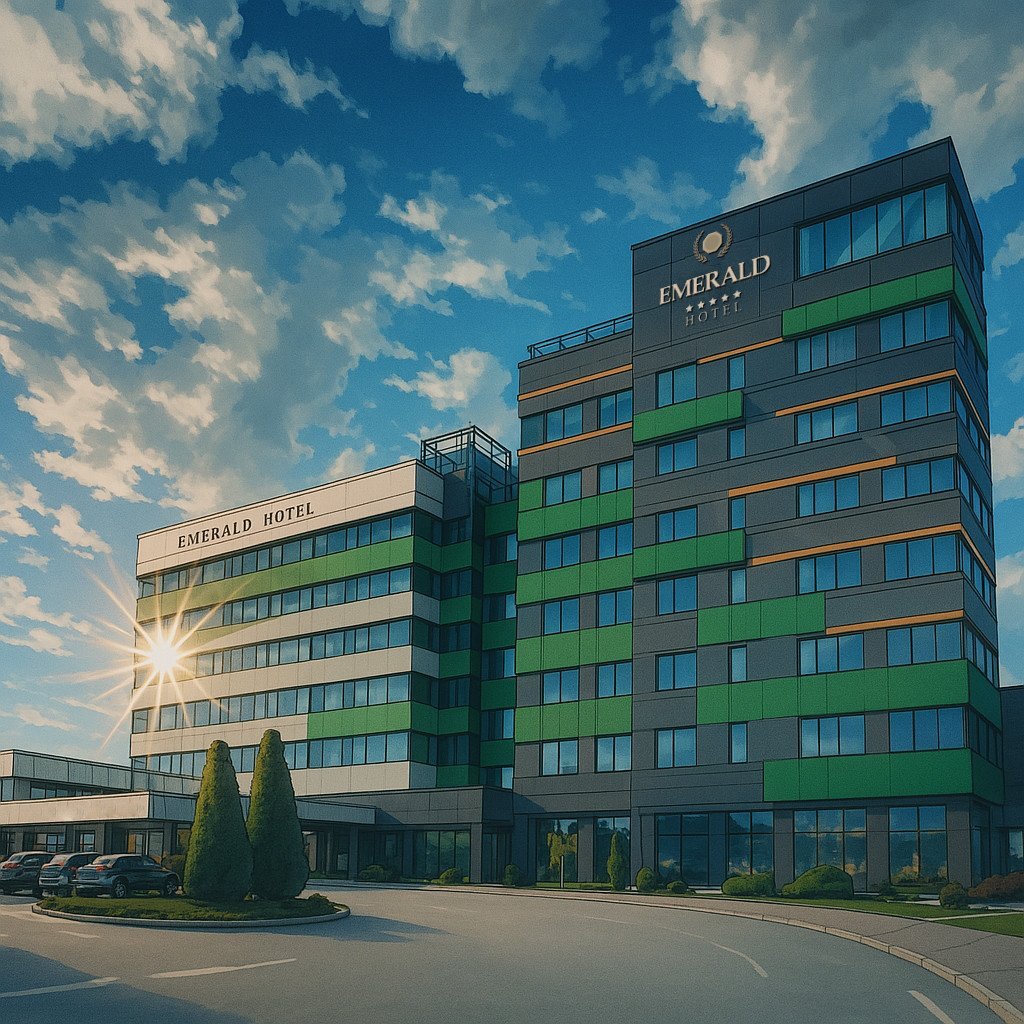 Emerald Hotel, reimagined in Studio Ghibli scenes