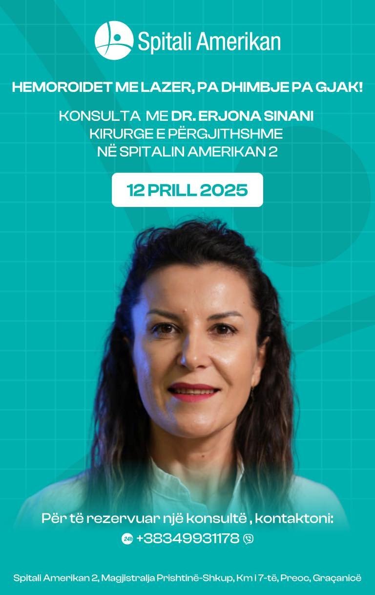 Trajtimi me Lazer i Hemorroideve me Dr. Erjona Sinani