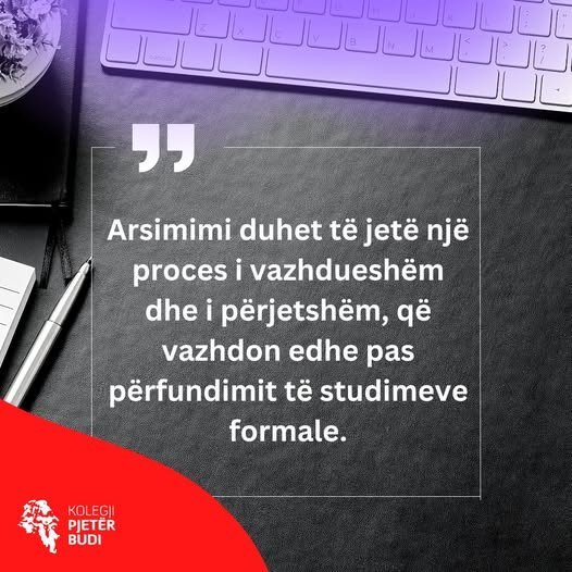 Kolegji "Pjetër Budi"ofron mbështetje për zhvillimin e studentëve dhe profesionistëve të ardhshëm