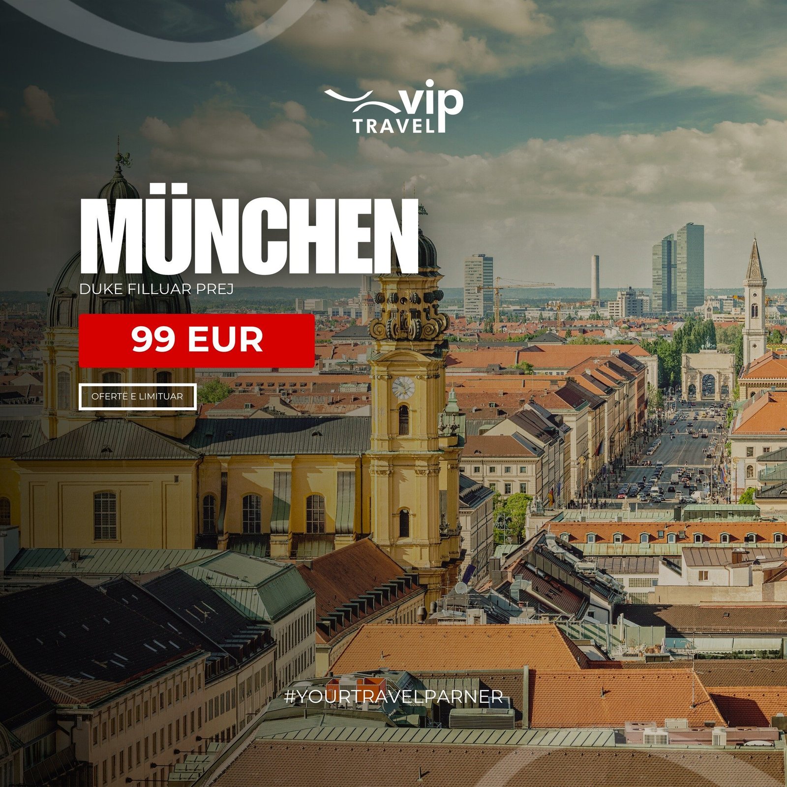 Fluturime direkte nga Prishtina për në München