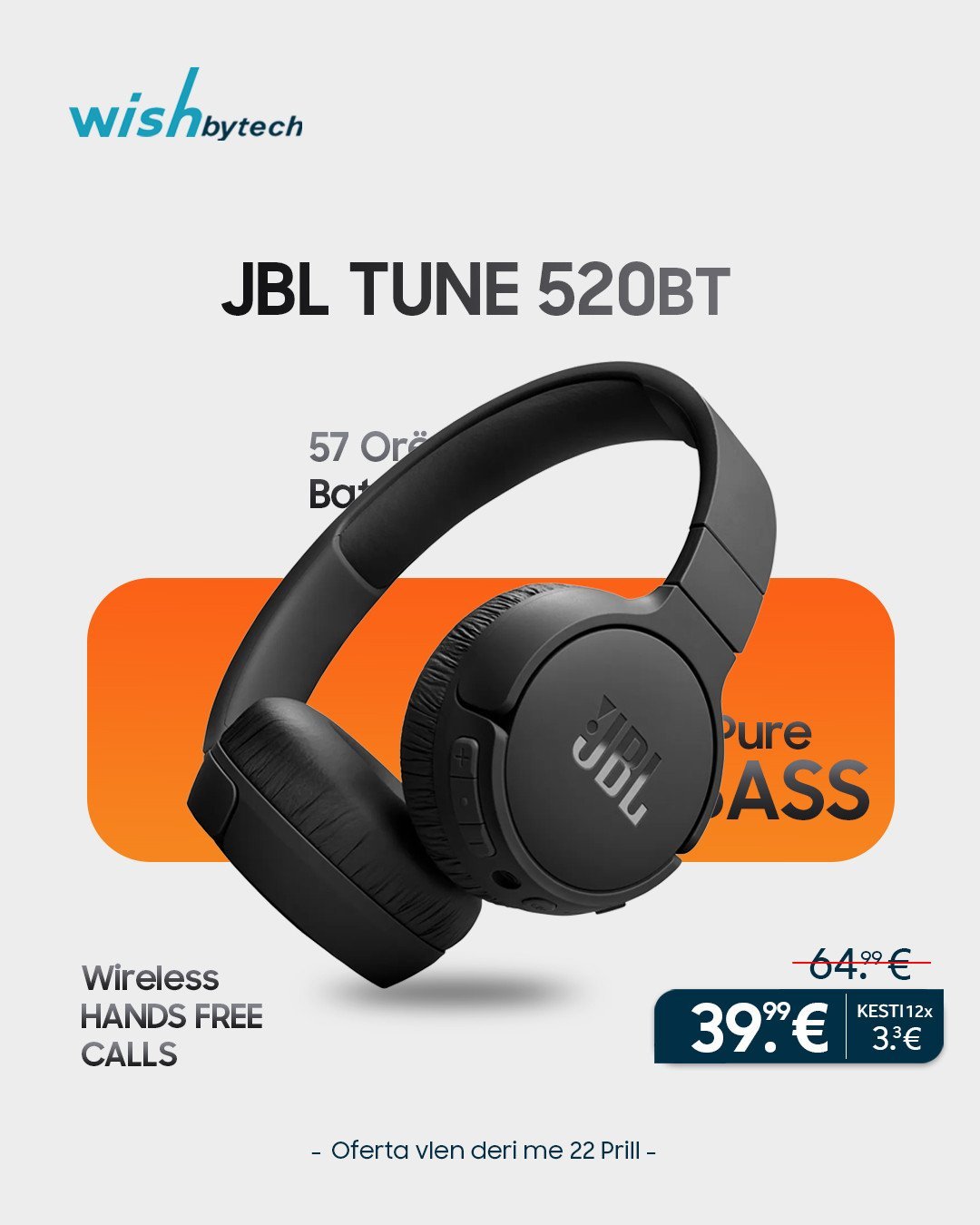JBL Tune 520 – Zëri që të lë pa fjalë!