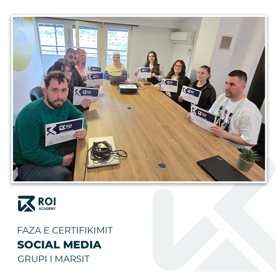 U bë certifikimi i grupit që përfundoi trajnimin për Social Media