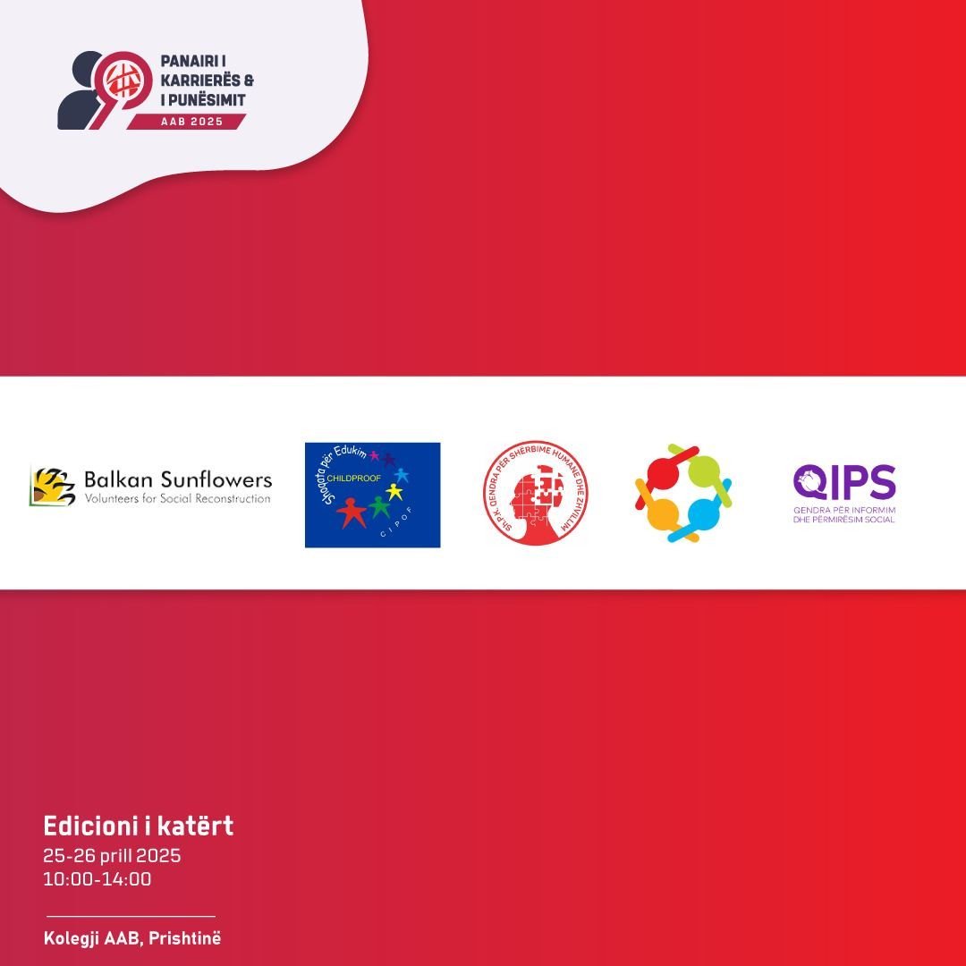 Organizatat joqeveritare pjesëmarrëse në panairin e karrierës dhe punësimit 2025