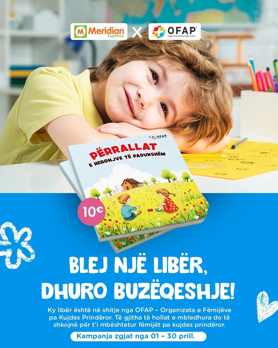 Blej një libër, dhuro buzëqeshje!