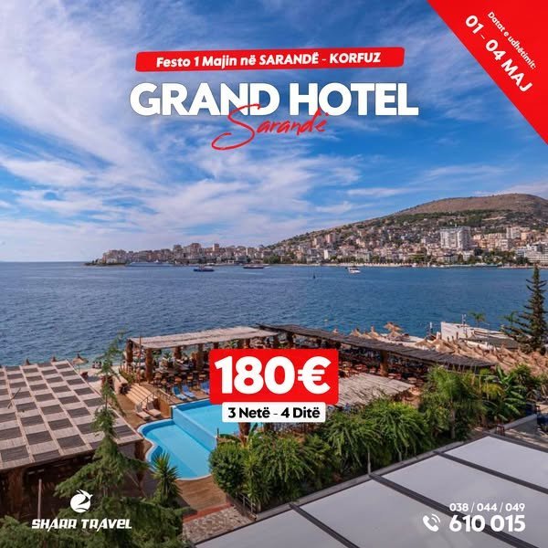 Grand Hotel, Sarandë, Korfuz, Ksamil