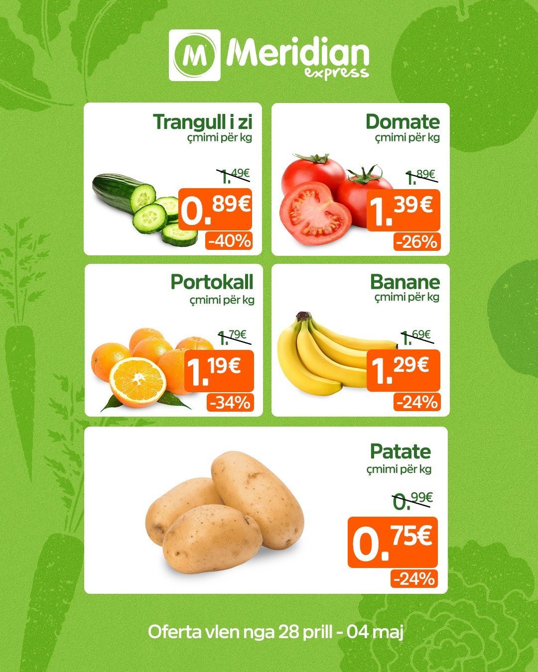 Fruta e perime të freskëta me çmime të lira