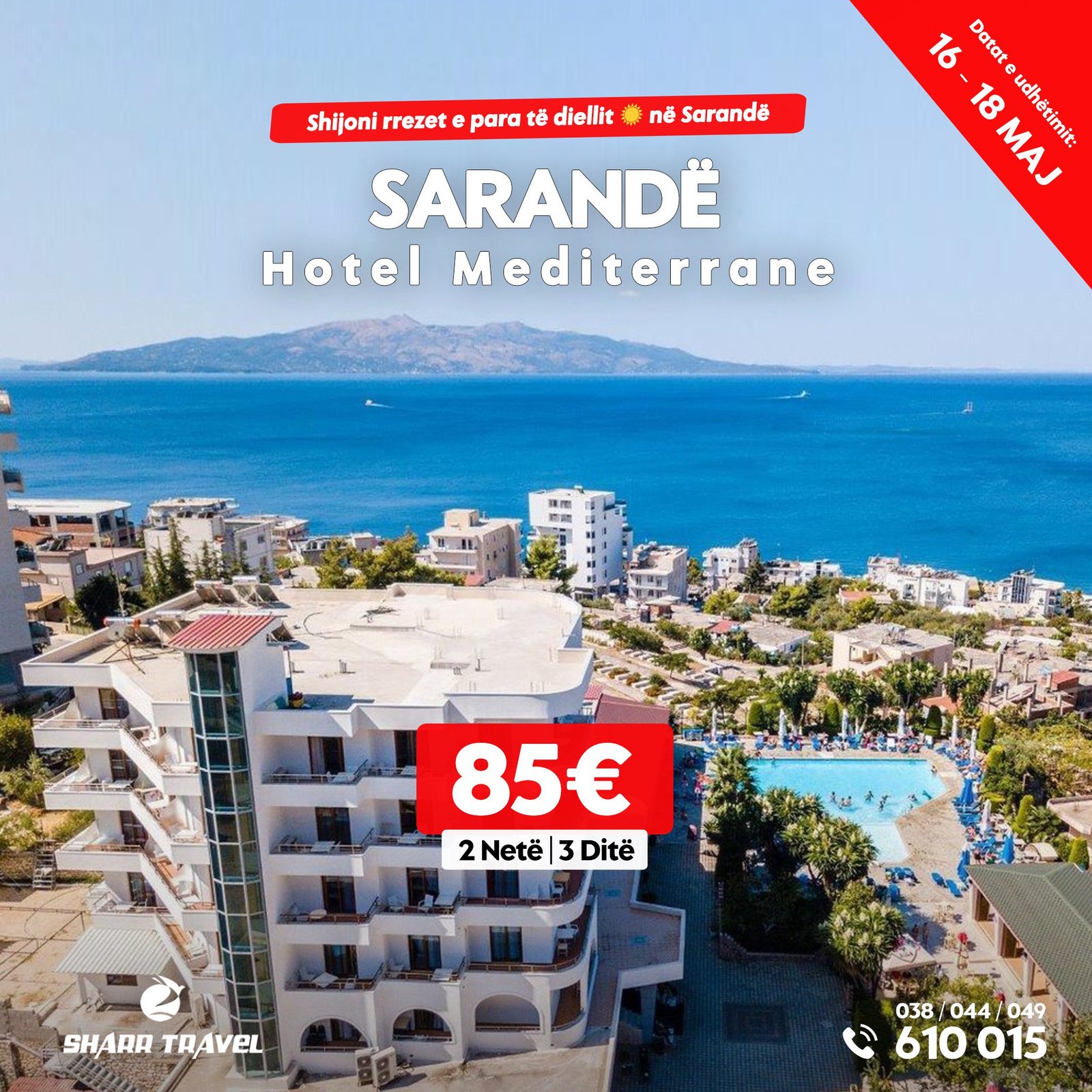 Hotel Mediterrane - Sarandë, Korfuz, Gjirokastër -