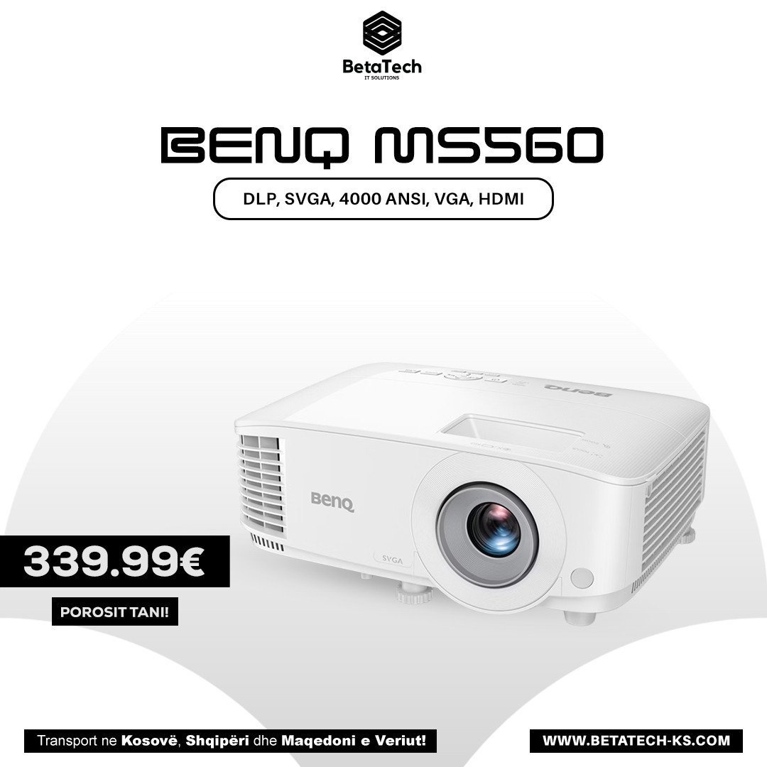 Shfaq cilësinë që meriton me projektorin BenQ MS560