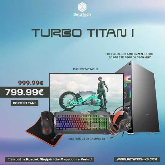 Turbo Titan I – Gati për lojtarë seriozë!