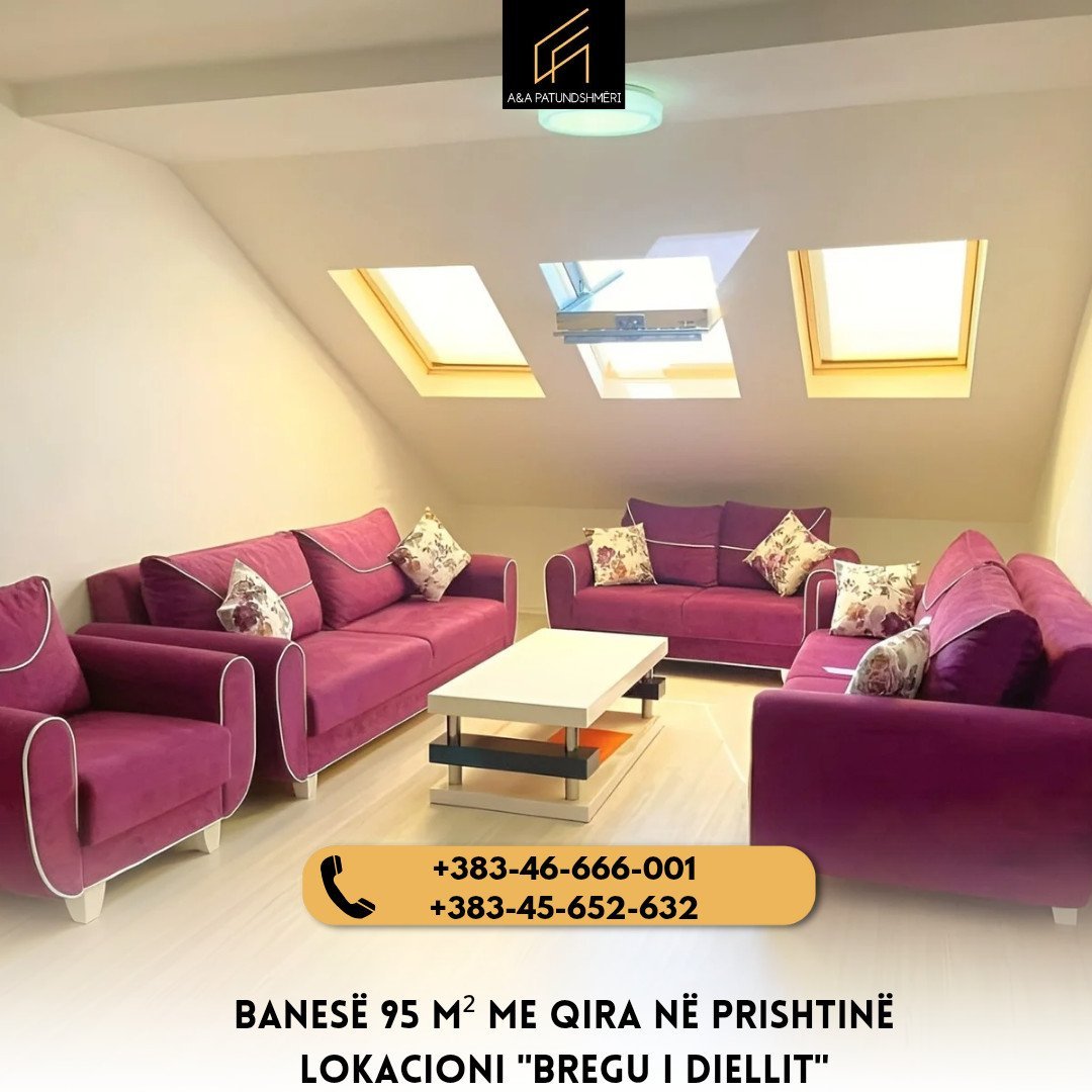 Banesë 95 m² me Qira në Prishtinë / Bregu i Diellit