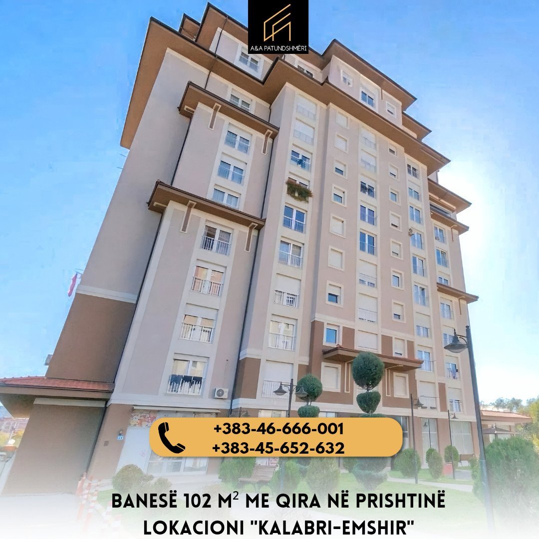 Banesë 102 m² me Qira në Prishtinë/Kalabri-Emshir