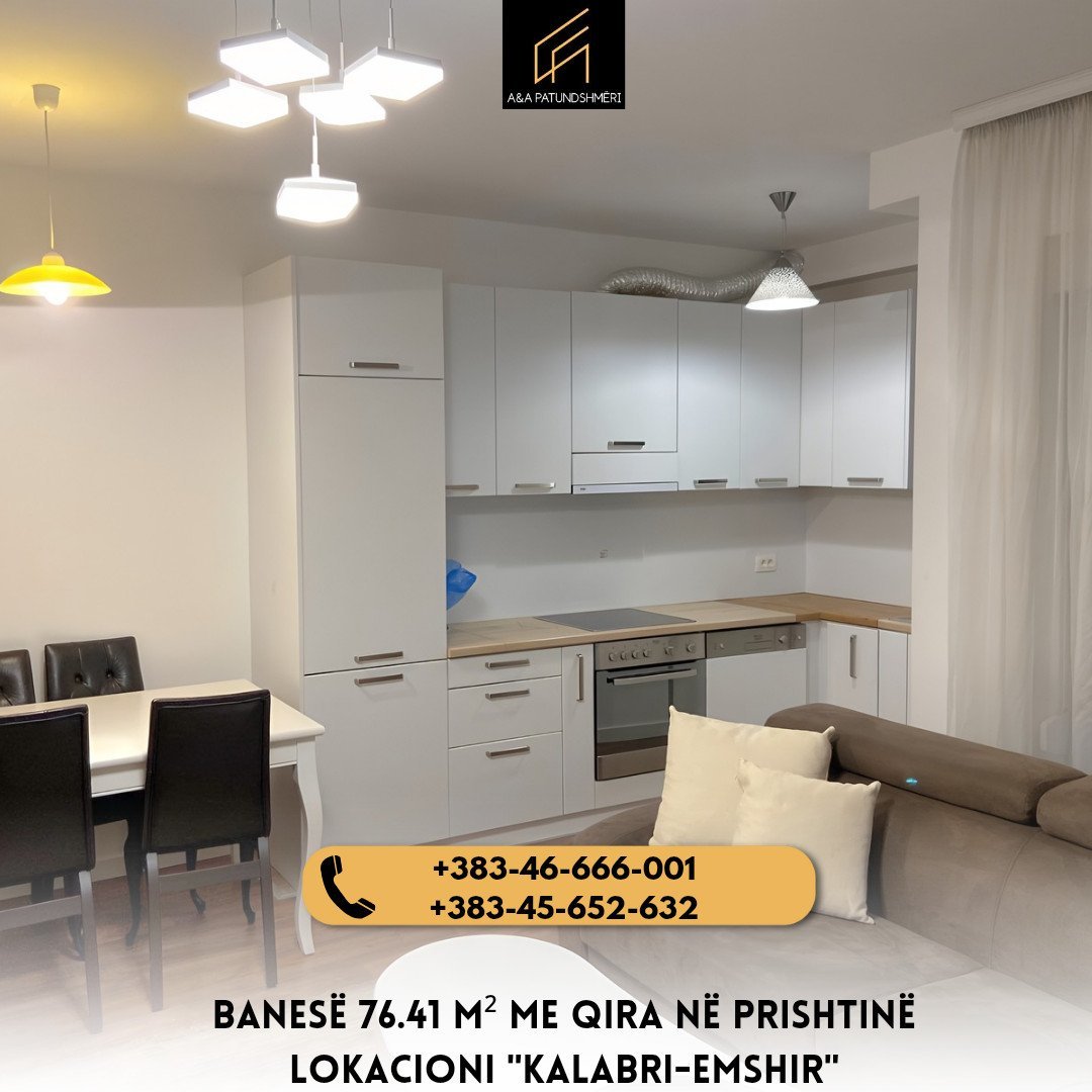 Banesë 76.41 m² me Qira në Prishtinë/Kalabri-Emshir