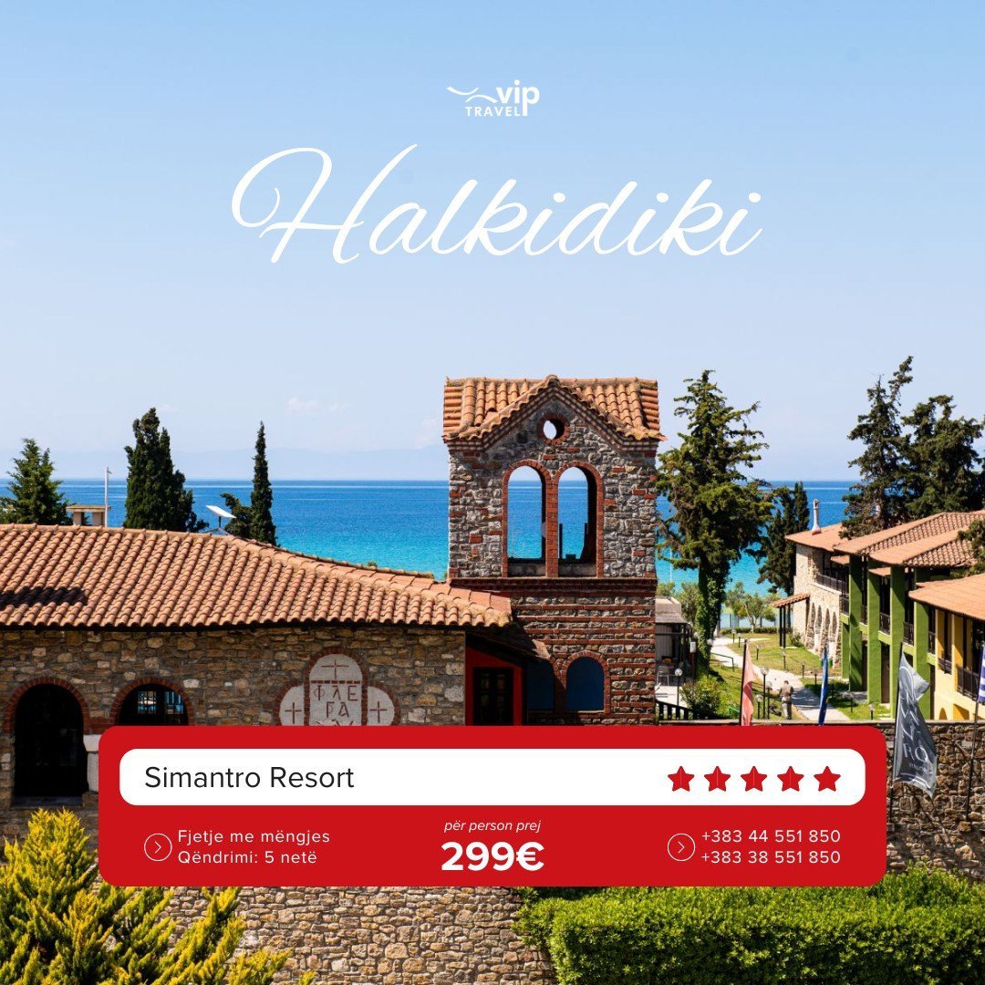 Rezervo pushimet më të mira në bregdetin e Halkidiki-t