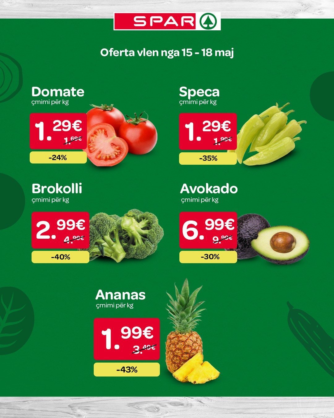 Frutat dhe perimet e freskëta ju presin me çmime t'lira