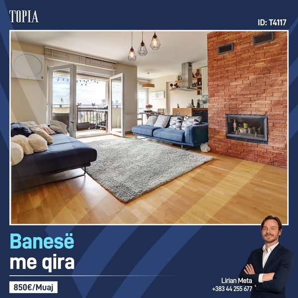 Banesë me 3 dhoma gjumi me qira në lagjen Bregu i Diellit