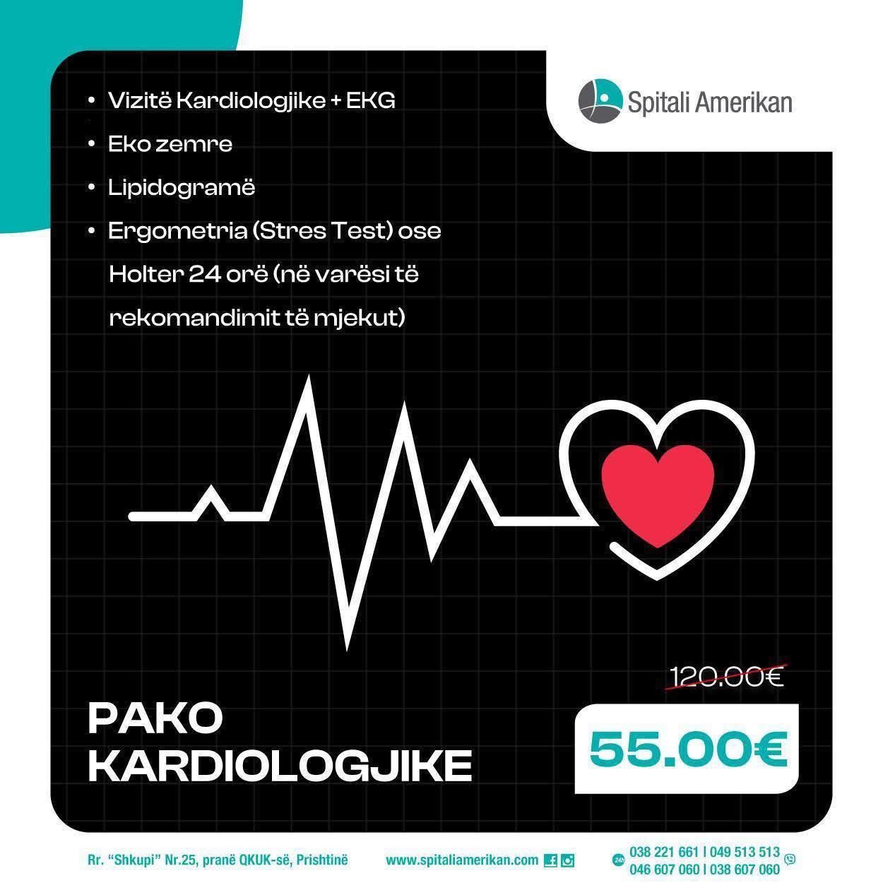 Kujdesuni për shëndetin e zemrës me Pakon Kardiologjike