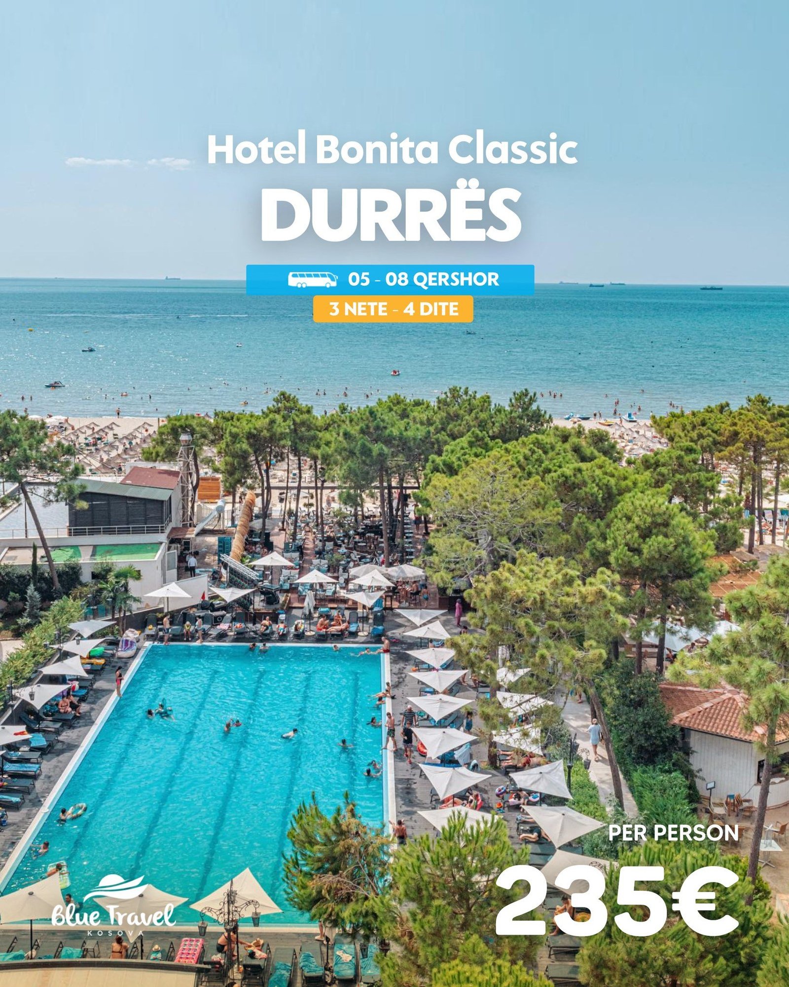 4 DITË ALL INCLUSIVE në HOTEL BONITA CLASSIC – DURRËS