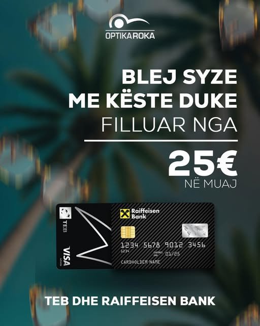 Syzet që do, me këste që t'përshtaten