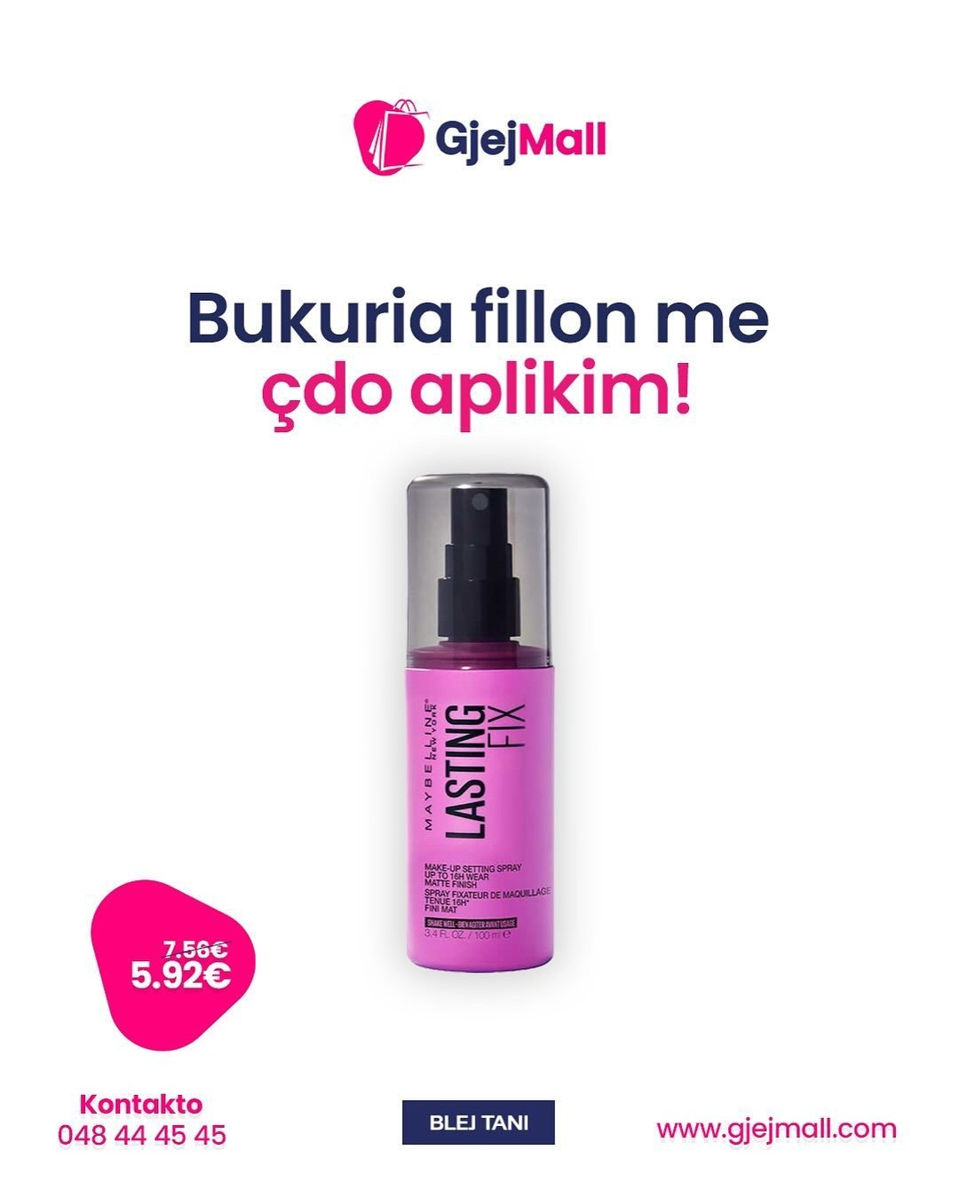 LASTING FIX MAKEUP SETTING SPRAY, MATTE FINISH