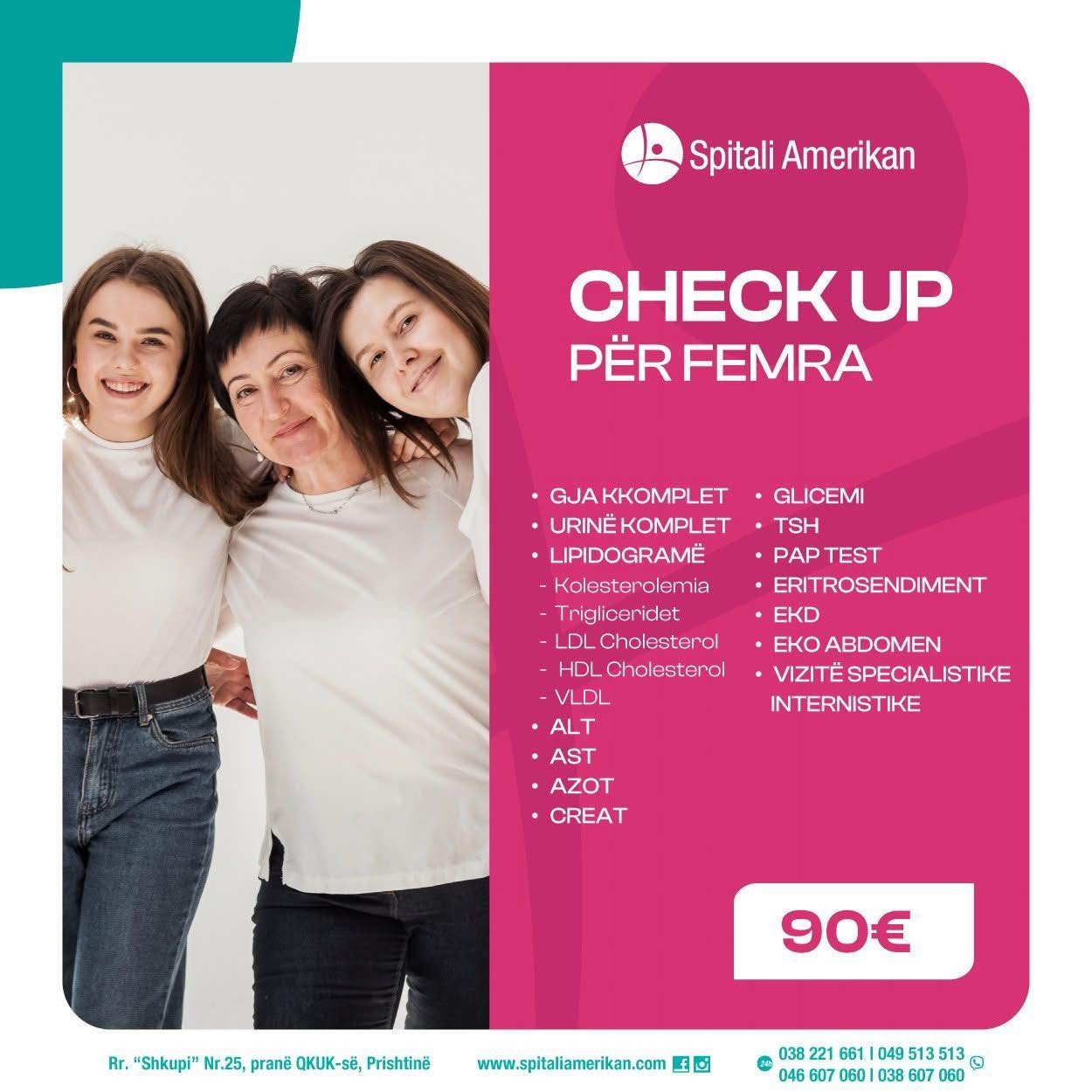 PAKO CHECK-UP PËR FEMRA