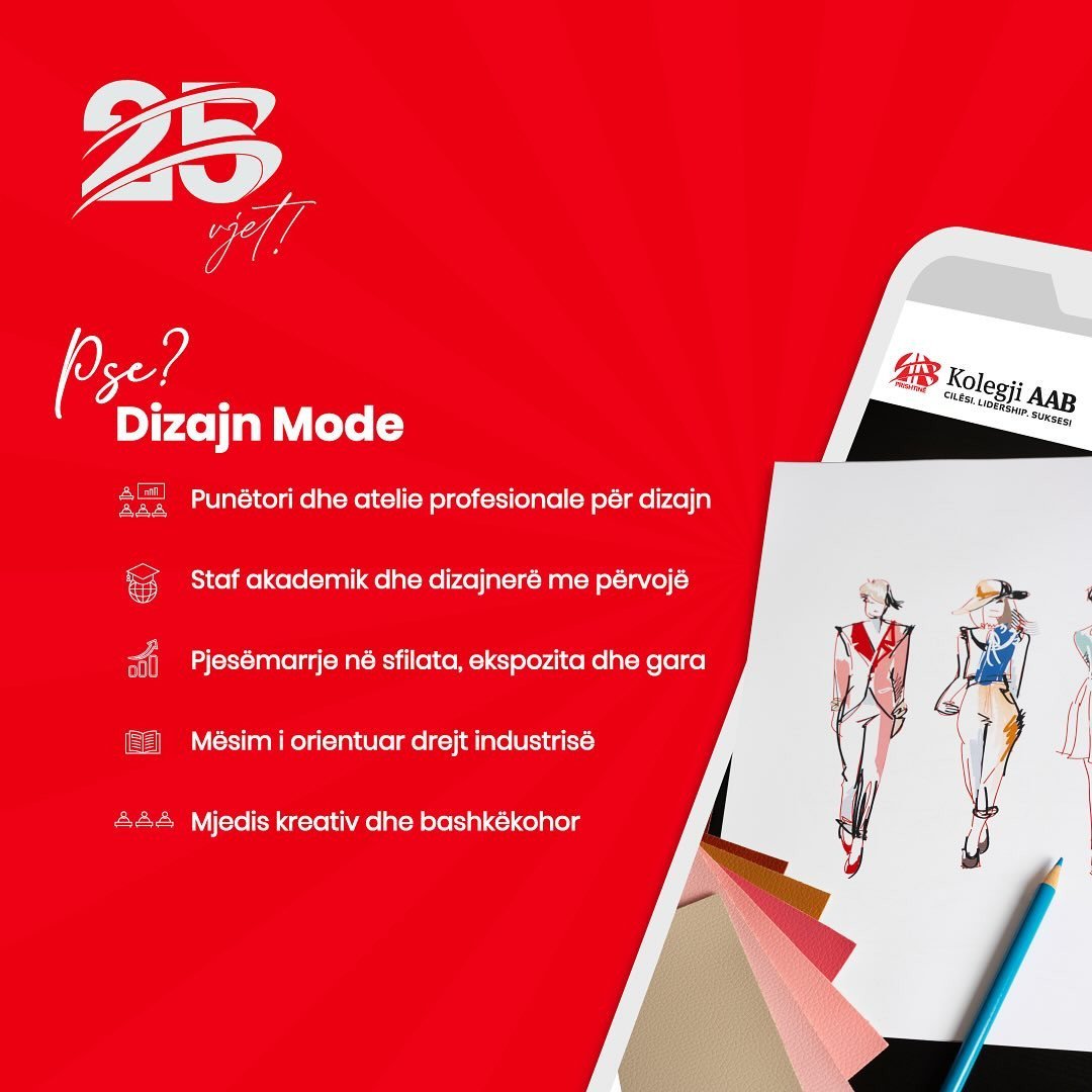 Ju ofrojmë arsyet pse duhet të studioni Dizajn Mode në AAB