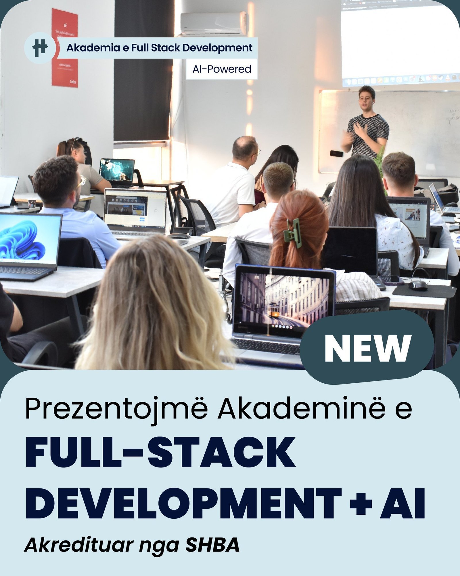 FullStack Development + AI, e akredituar nga SHBA
