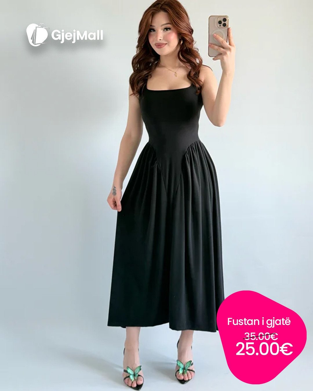 Fustan i gjatë i zi – Elegancë klasike që nuk del nga moda