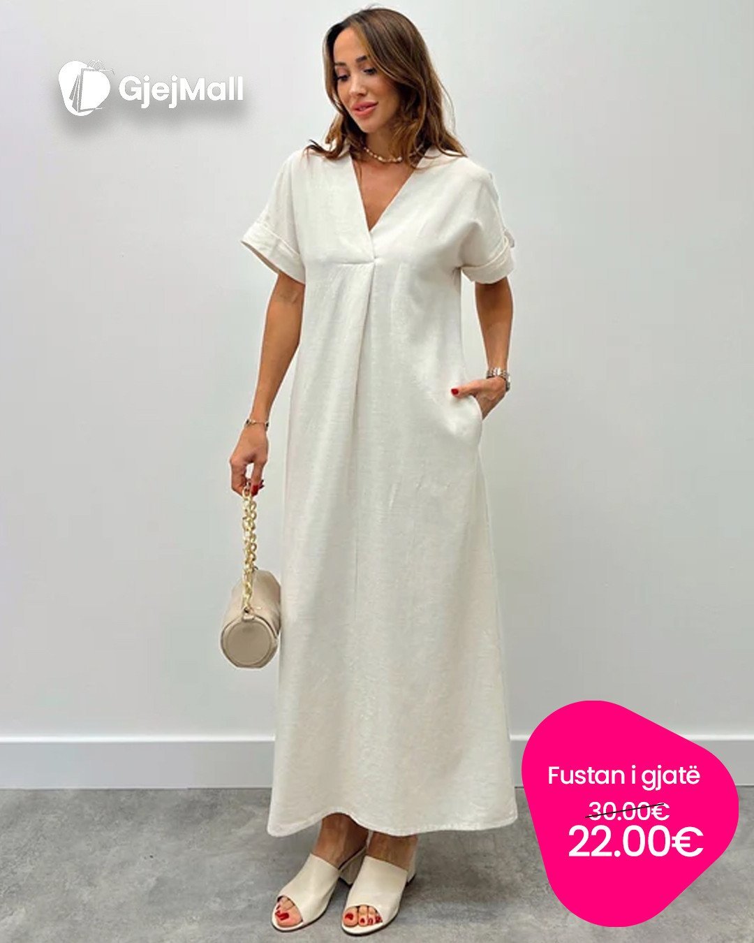 Fustan i gjatë i bardhë – thjesht elegancë që nuk del nga moda