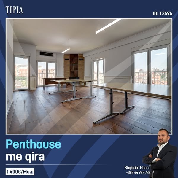 Penthouse zyre me 4 dhoma pune me qira në lagjen Mati 1 – Rruga B