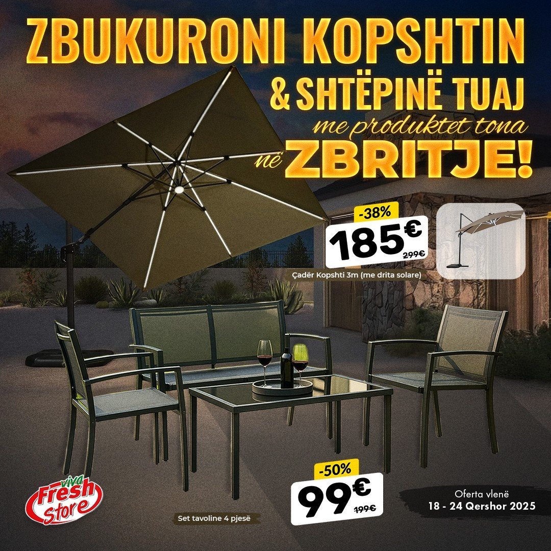 ZBRITJE E MADHE në produkte të ndryshme për kopsht, aksesorë kuzhine dhe amvisëri