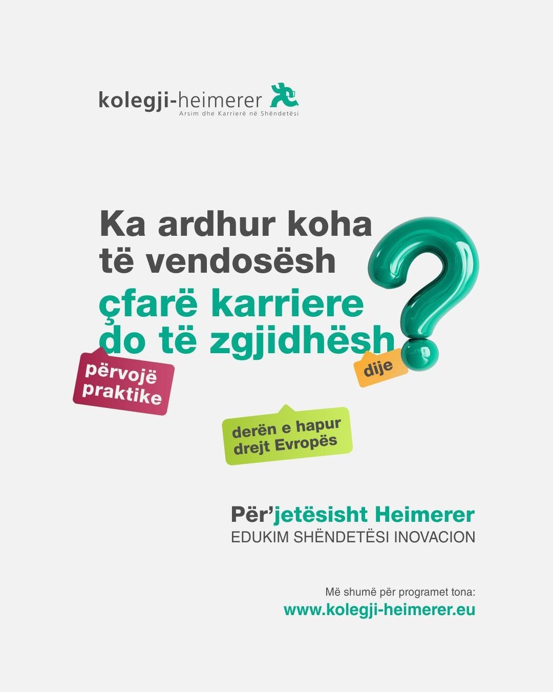Ka ardhur momenti më i rëndësishëm: Çfarë karriere do të zgjedhësh?
