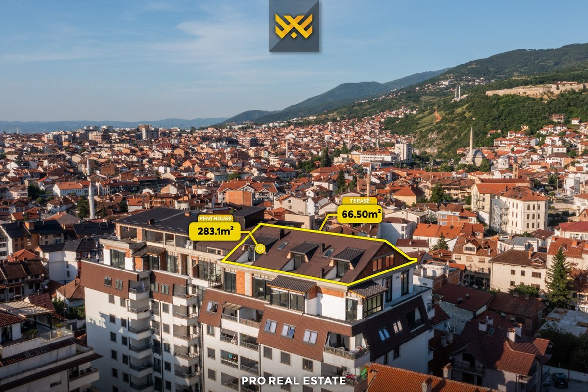 Penthouse 283.1m² + terasë 65.50m² për SHITJE në Prizren.