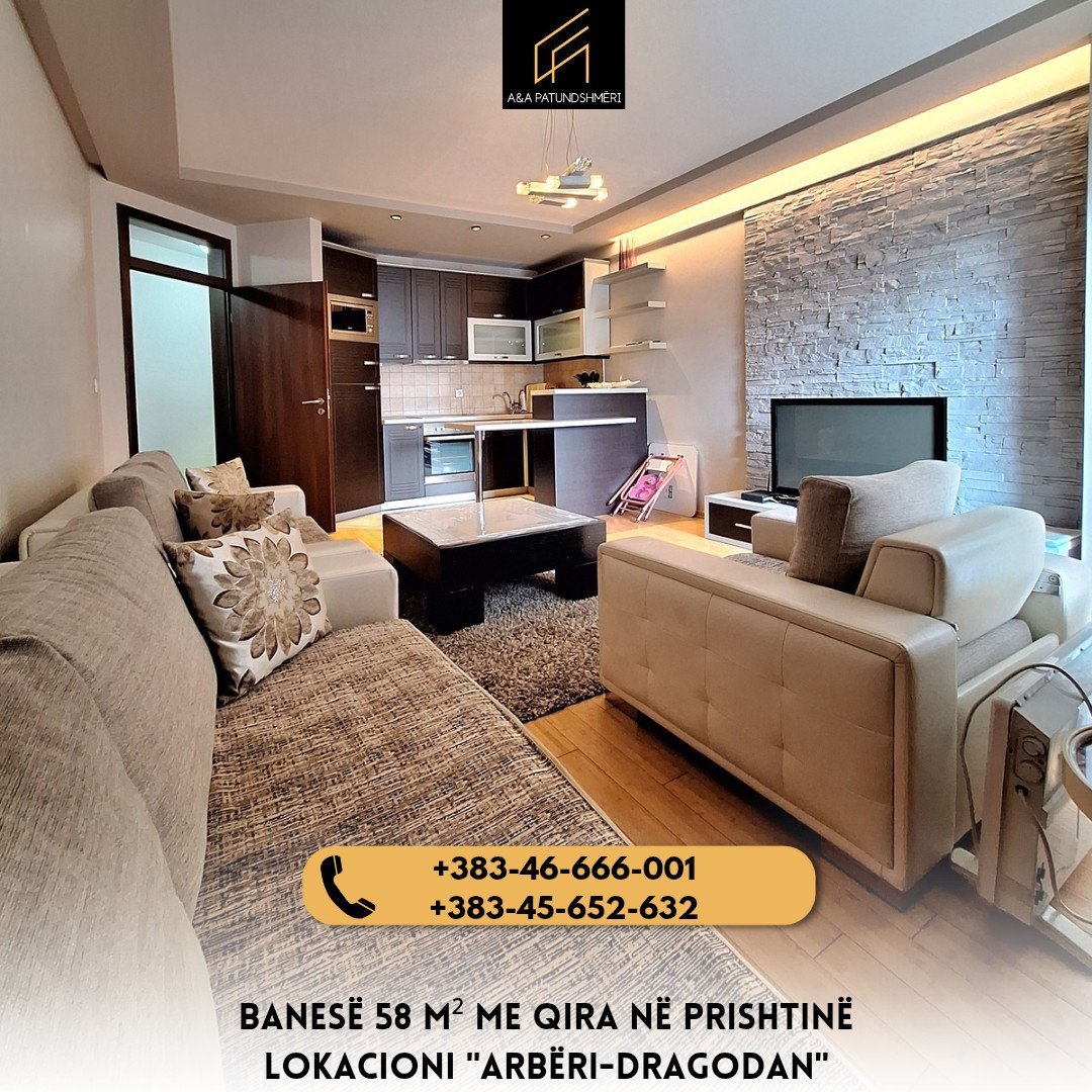 Banesë 58m² me Qira Prishtinë/Arbëri