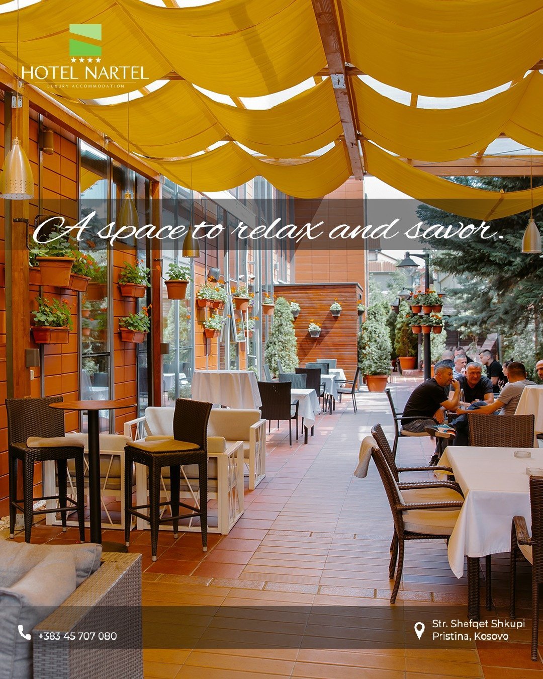 A space to relax and savor