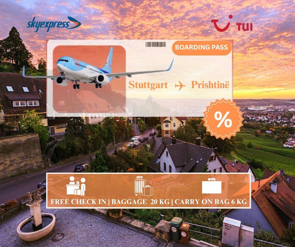 Fluturime direkte SHTUTTGART - PRISHTINË