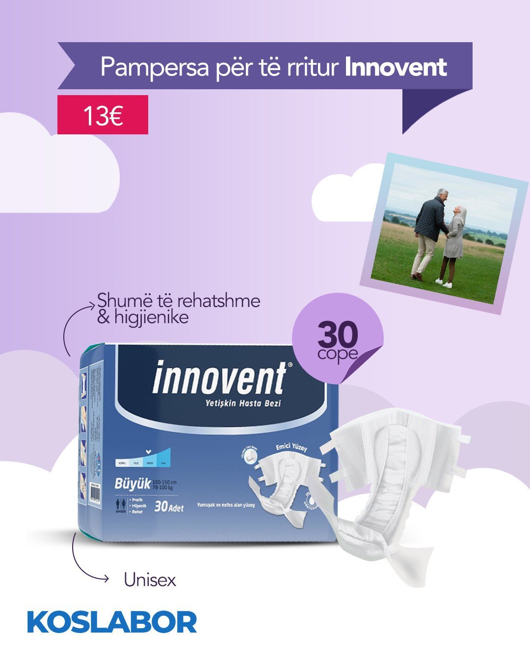 Pampersa për të rritur Innovent