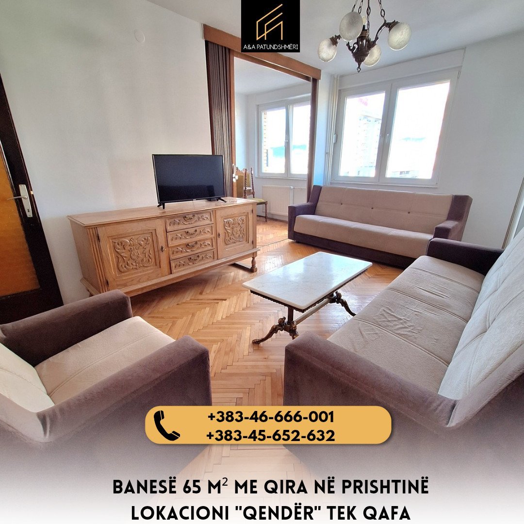 Banesë 65 m² me Qira Prishtinë / Qafa